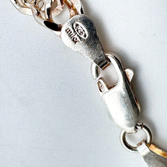 925 Sterling Silver Bracelet  Milor Italy 7 grams 7 Inches  Vintage - Picture 7 of 11